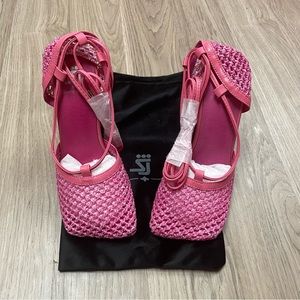 Shane Justin “Basket Knit Heel” Pink